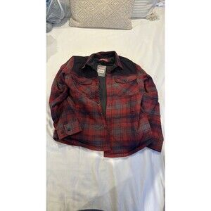 NWT Coleman Diamond Quilted Flannel Shirt Jacket Mens Plaid Flannel Outdoor M
